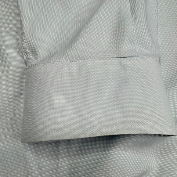 Brioni Light Blue Knit Dress Shirt Men's XL Collar 16.5 Made in Italy - Picture 8 of 11